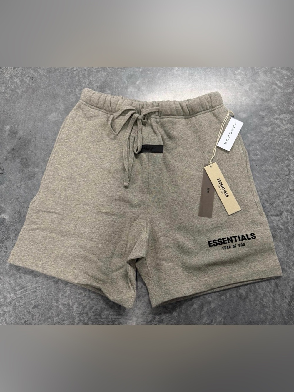 Essentials dark oatmeal Athletic Drawstring Shorts